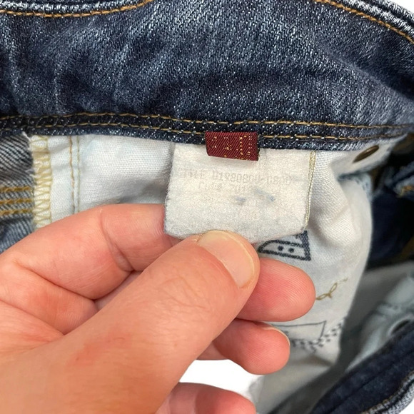 7 For All Mankind Flynt Ankle Bootcut Jeans in Medium Wash Size 29 - Picture 14 of 14